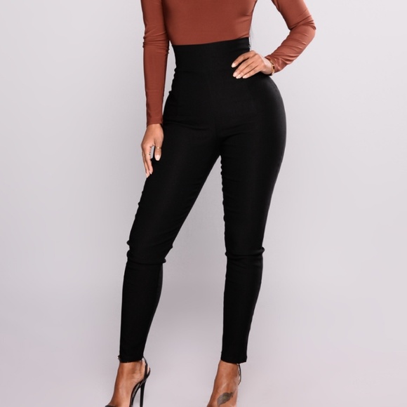 high waisted pants fashion nova
